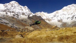 Helicopter tour in Annapurna
